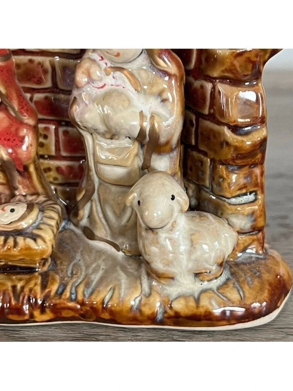 Vintage Miniature Nativity Scene